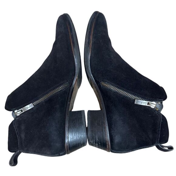 Paul Green Black Suede Jillian Ankle Booties - Picture 8 of 13